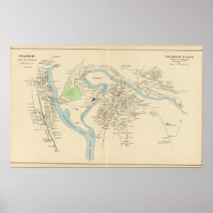 Franklin, Franklin Falls Poster