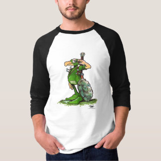 Franklin Gothic Green Baseball T-Shirt