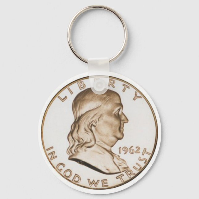 Franklin Half Dollar Key Ring (Front)