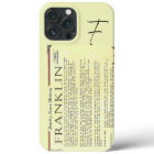 Franklin History Name Iphone Case