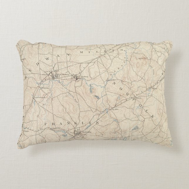Franklin, Massachusetts Decorative Cushion (Front)