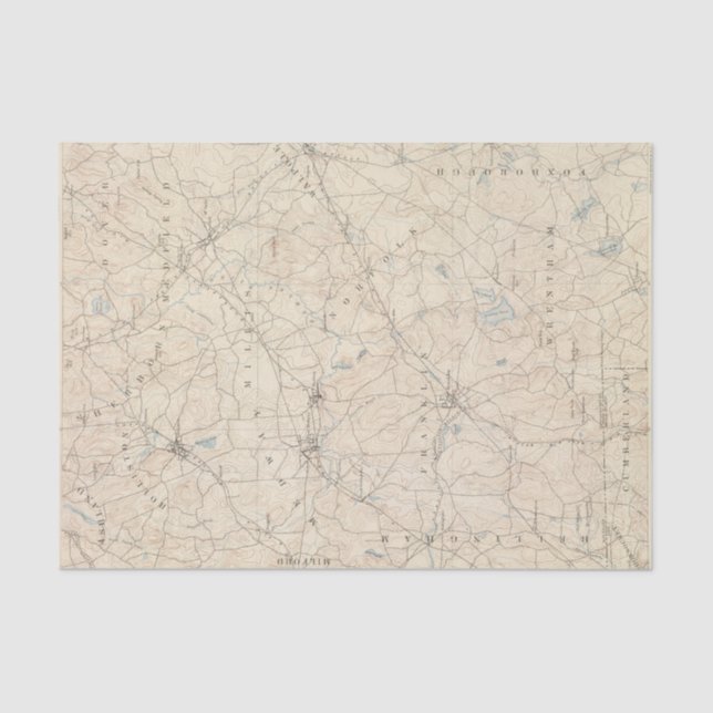 Franklin, Massachusetts Tissue Paper (Front)