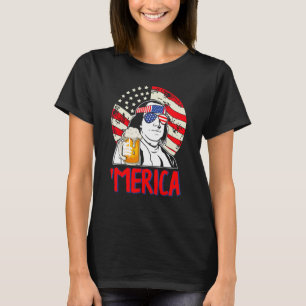 Franklin Merica 4th of July Merica Men Boys Ameri T-Shirt