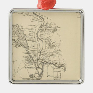 Franklin, Merrimack Co Metal Ornament