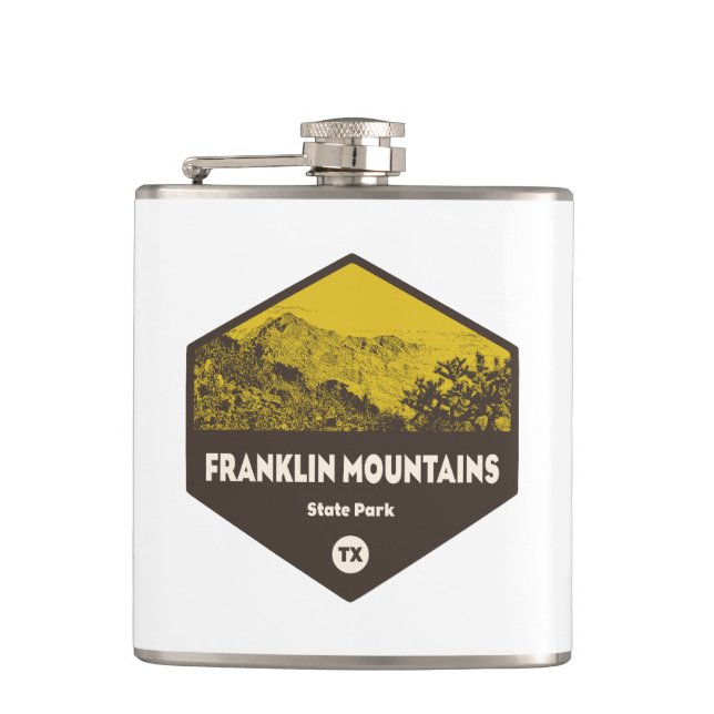 Franklin Mountains State Park El Paso Texas Hip Flask (Front)