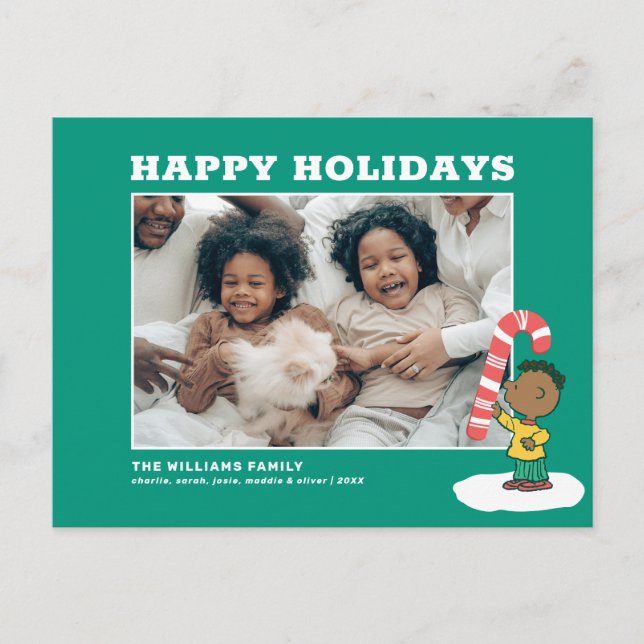 Franklin Peppermint Candy Holiday Postcard (Front)