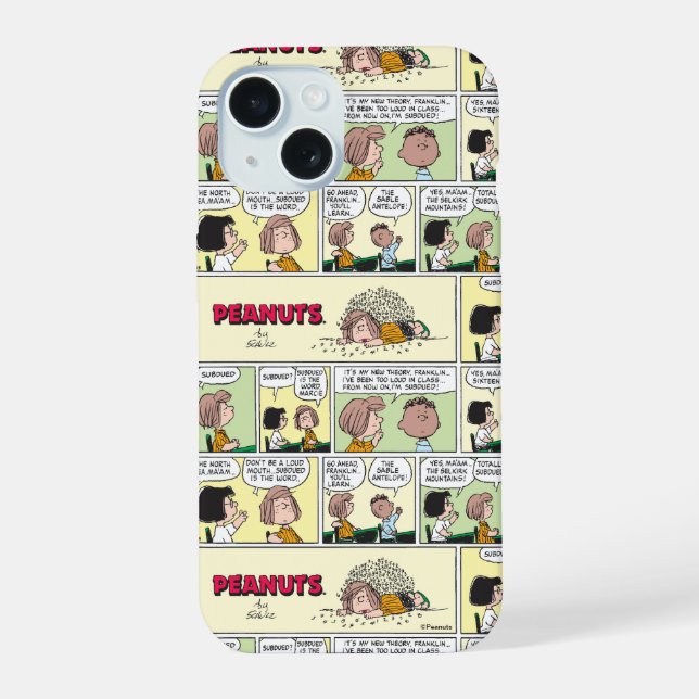Franklin, Peppermint Patty & Marcie | Math Class iPhone 15 Case (Back)