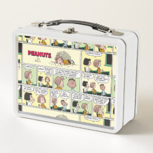 Franklin, Peppermint Patty & Marcie   Math Class Metal Lunch Box