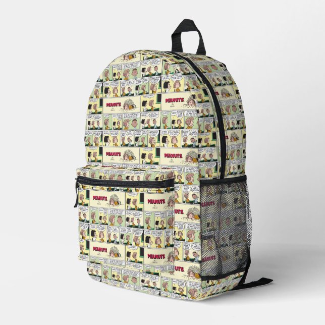 Franklin, Peppermint Patty & Marcie | Math Class Printed Backpack (Back Corner Right)