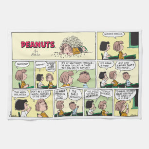 Franklin, Peppermint Patty & Marcie   Math Class Tea Towel