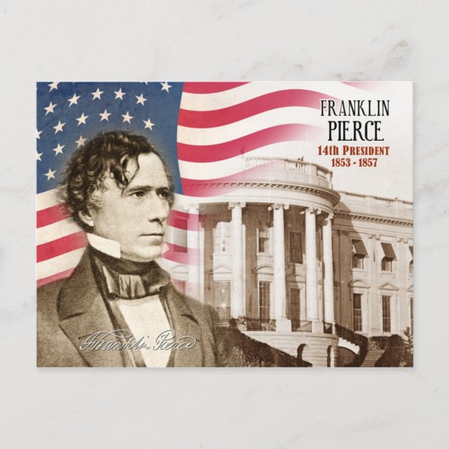 Franklin Pierce - 14th President of the U.S. Postcard (Front)