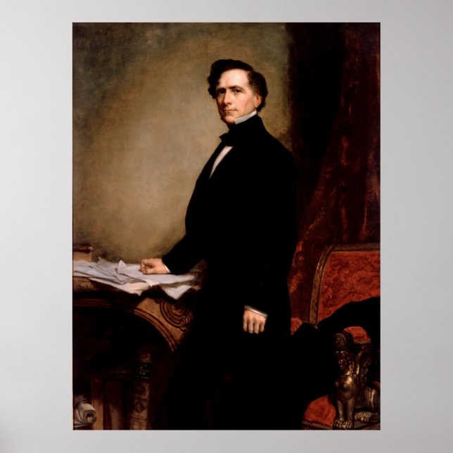 FRANKLIN PIERCE by George Peter Alexander Healy Poster (Front)