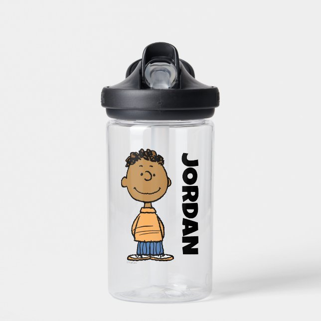 Franklin Smiling | Add Your Name Water Bottle (Front)