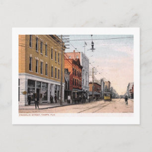Franklin St., Tampa, Florida Vintage Postcard
