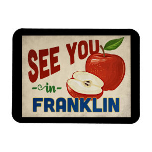Franklin Tennessee Apple - Vintage Travel Magnet