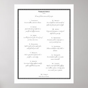 Franklin's Advice Poster