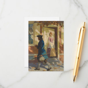 Franklin's Arrival in Philadelphia by N. C. Wyeth Enclosure Card