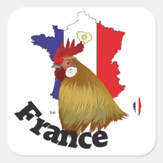 Frankreich France Francia Aufkleber Square Sticker