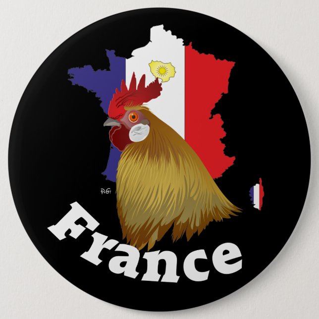 Frankreich France Francia Button (Front)