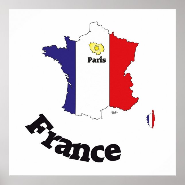 Frankreich, France, Francia Poster (Front)