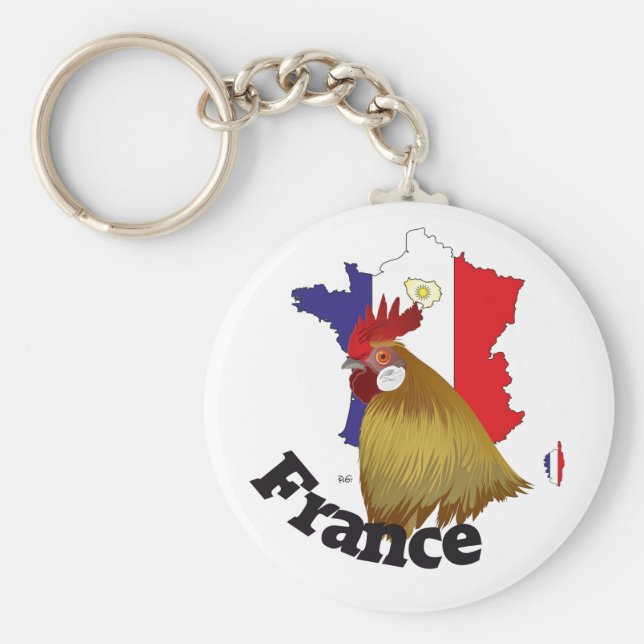 Frankreich France Francia Schlüsselanhänger Key Ring (Front)