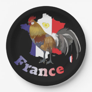 Frankreich France Francia Teller Paper Plate
