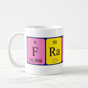 Franni periodic table name mug