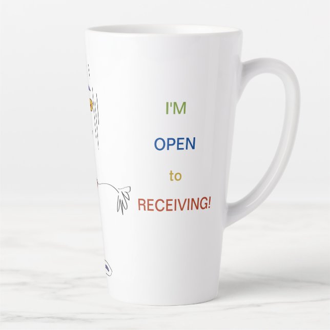 'Frannie' - Open to Receiving Latte Mug (Right)