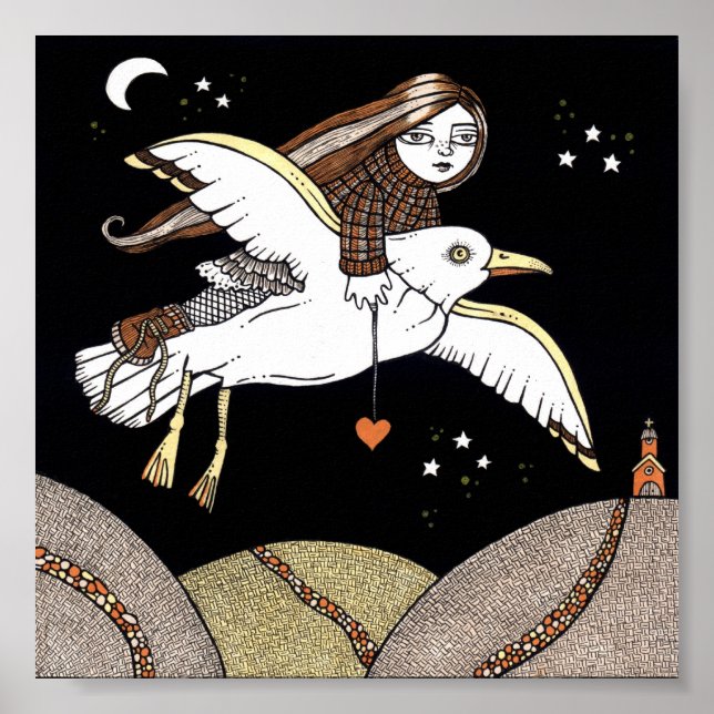 Frannies Flight of Fancy Poster Art Print (Front)