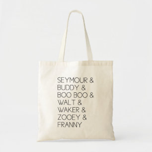 Franny Zooey Glass Siblings Tote Bag