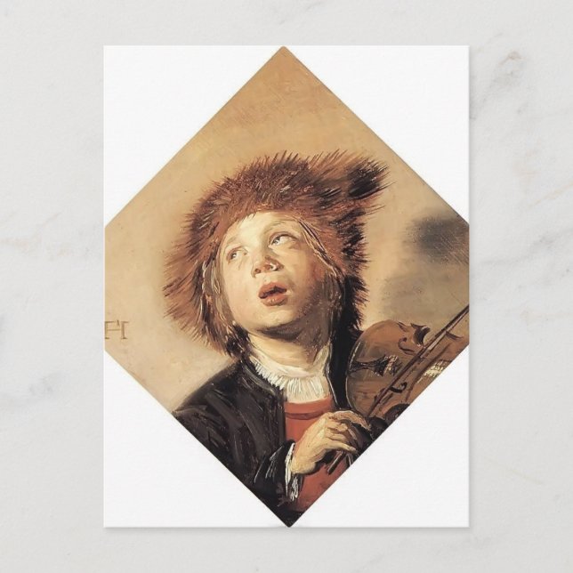 Frans Hals- A Boy with a Viol Postcard (Front)