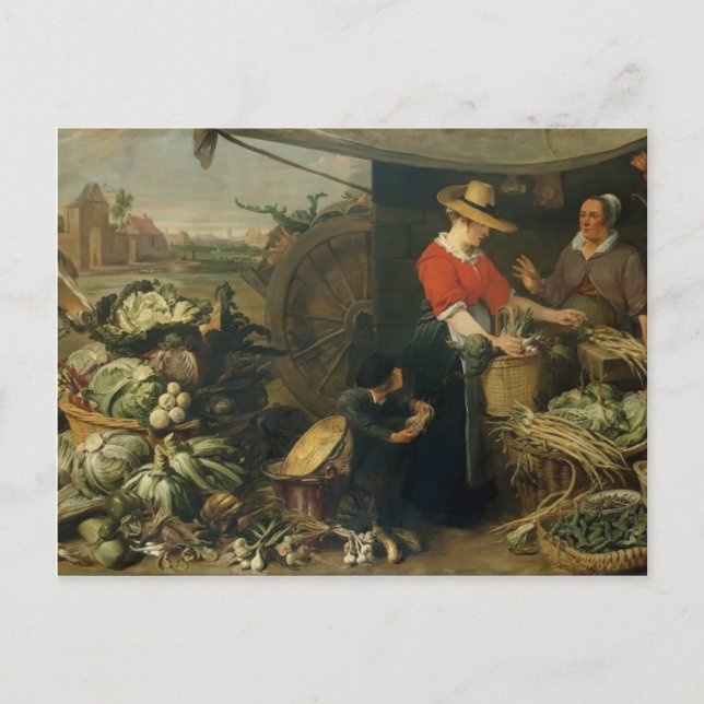 Frans Snyders- A Fruit Stall Postcard (Front)