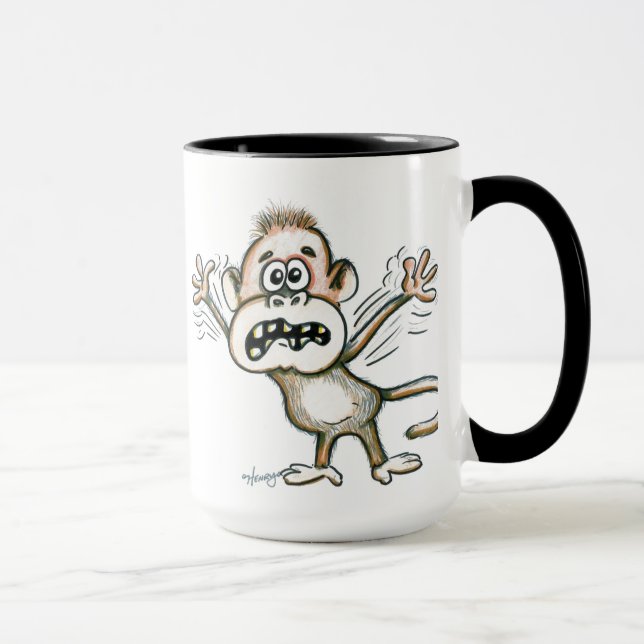 Frantic Monkey Coffee Mug (Right)