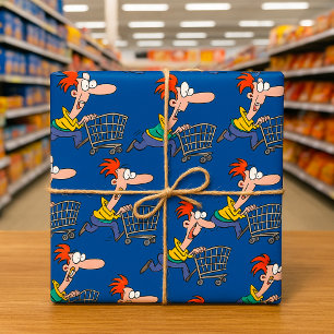 Frantic Shopper Wrapping Paper