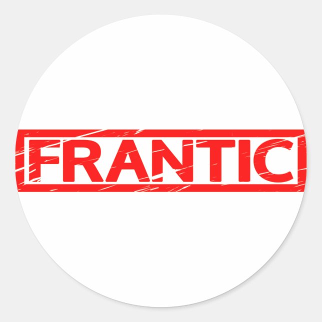 Frantic Stamp Classic Round Sticker (Front)