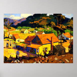 Franz Bischoff - Afternoon Idyl, Cambria Poster