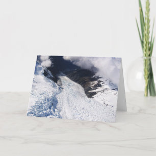 Franz Josef Glacier Aerial View, New Zealand Card