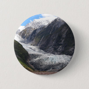 Franz Josef Glacier, New Zealand 6 Cm Round Badge