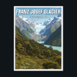 Franz Josef Glacier New Zealand Travel Postcard<br><div class="desc">Westland Tai Poutini National Park, located on the west coast of New Zealand’s South Island, is a breathtaking wilderness area known for its dramatic landscapes, lush rainforests, and stunning glaciers. Established in 1960, the park covers over 1, 320 square kilometres (510 square miles) and stretches from the Southern Alps to...</div>