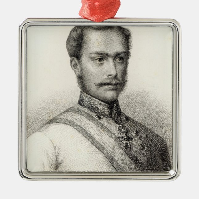 Franz Joseph I, Emperor of Austria 2 Metal Tree Decoration (Front)