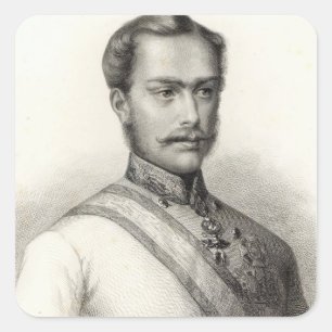 Franz Joseph I, Emperor of Austria 2 Square Sticker