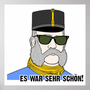 Franz Joseph I, Emperor of Austria, with glasses Poster