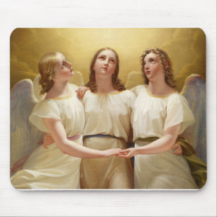 Franz Kadik - Three Angels - 1822 - Painting Mouse Pad