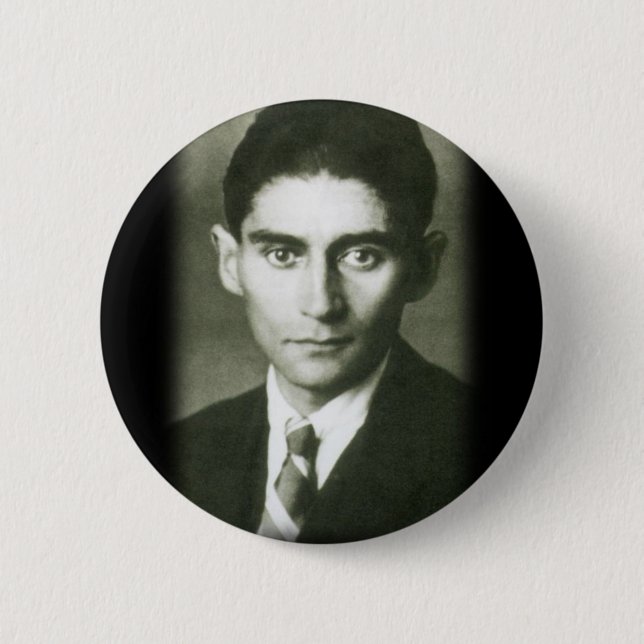 franz kafka 6 cm round badge (Front)