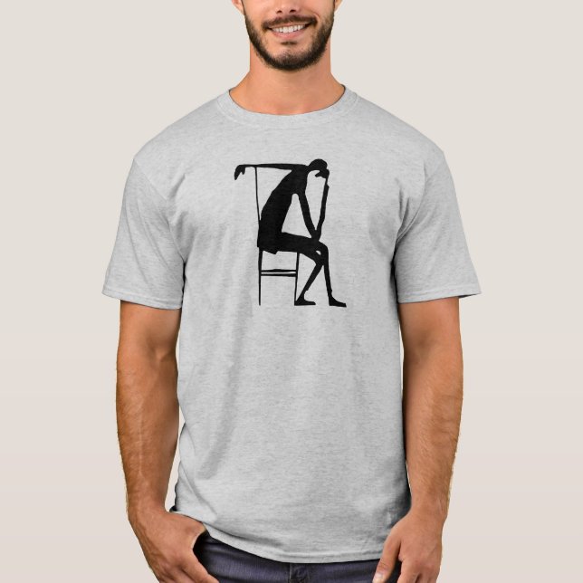 Franz Kafka Drawing 03 Black T-Shirt (Front)