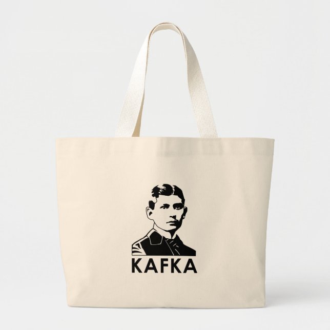 Franz Kafka Large Tote Bag (Front)