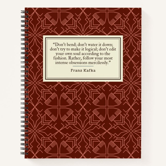 Franz Kafka Quote Writer's  Notebook (Front)