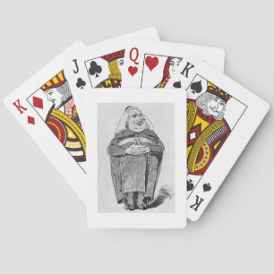 Franz Liszt (1811-86) as abbot, caricature from 'B Playing Cards