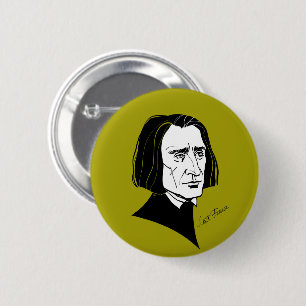 Franz Liszt 6 Cm Round Badge