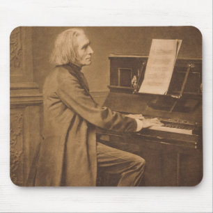 Franz Liszt  at the Piano Mouse Pad